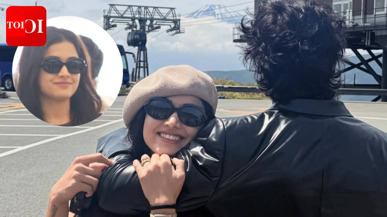 Rashmika Mandanna spotted at the airport as she returns after Japan getaway with Vijay Deverakonda