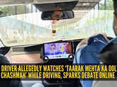 &lsquo;Dikkat hai toh baahar utar jao&rsquo;: Ola driver allegedly watches &lsquo;Taarak Mehta Ka Ooltah Chashmah&rsquo; while driving, sparks debate online
