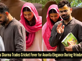 After RCB&rsquo;s big IPL win, Anushka Sharma keeps things traditionally rooted in this Anavila suit for her Vrindavan visit with Virat Kohli