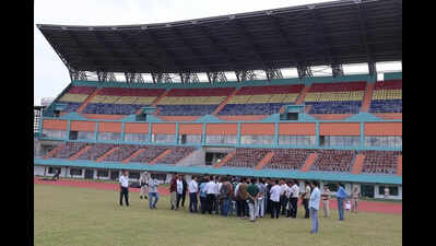 Sonowal reviews progress of state’s largest multi-sport stadium in Dibrugarh