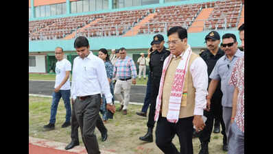 Sonowal reviews progress of state’s largest multi-sport stadium in Dibrugarh