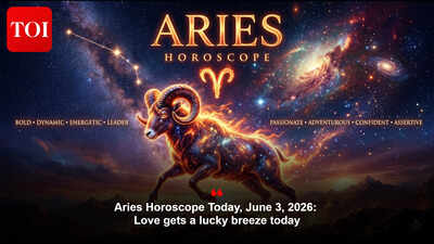 Aries Horoscope Today, June 3, 2026: Love gets a lucky breeze today