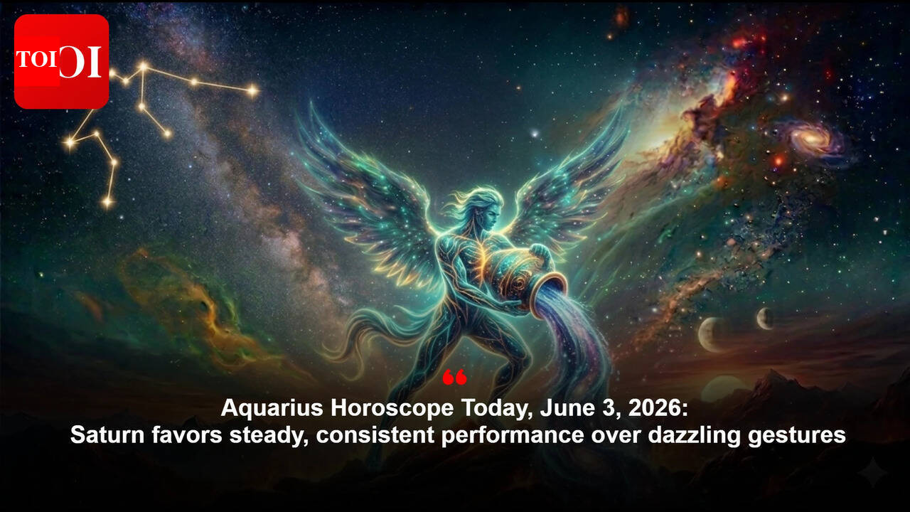 Aquarius Horoscope Today, June 3, 2026: Saturn favors steady, consistent performance over dazzling gestures