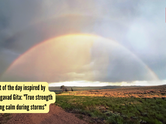 Thought of the day inspired by the Bhagavad Gita: "True strength is staying calm during storms"