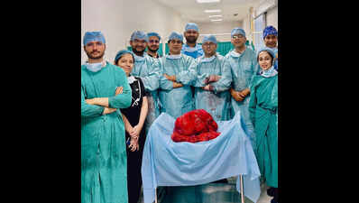 AIIMS Jodhpur removes 20.8kg giant tumour in rare surgery on obese patient