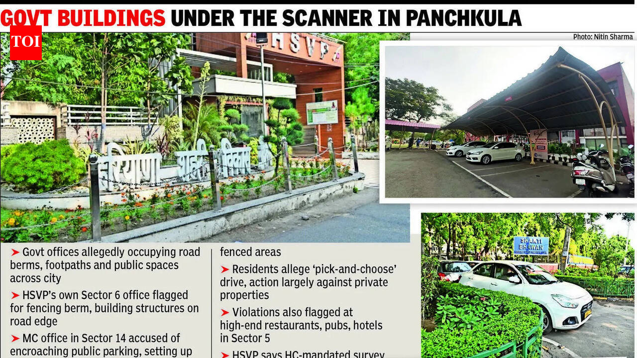 HSVP drive under fire as govt encroachments go unchecked in Panchkula
