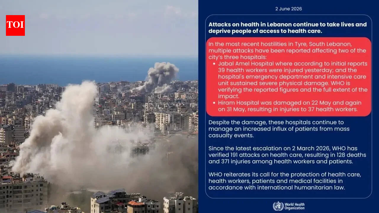 191 attacks on healthcare, 128 dead: What WHO's latest Lebanon warning reveals