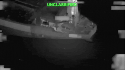 Video shows moment Hellfire missile cripples tanker bound for Iran's Kharg Island