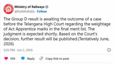 RRB Group D result 2026 delayed: Railway Ministry issues statement