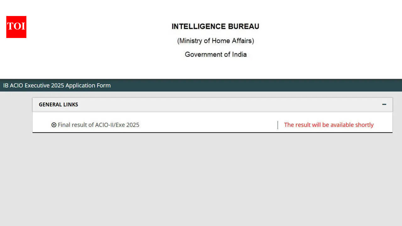 IB ACIO II Exe final result 2025 expected shortly on mha.gov.in; here's how do download PDF