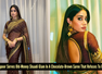 Janhvi's brown saree is a full-blown 90s wedding revival