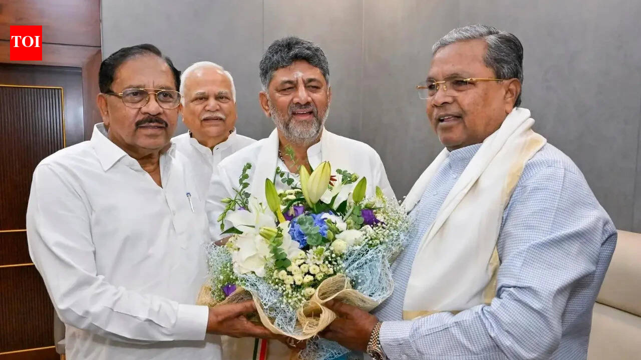 DK Shivakumar's first cabinet takes shape; Yathindra Siddaramaiah among 14 ministers: Full list
