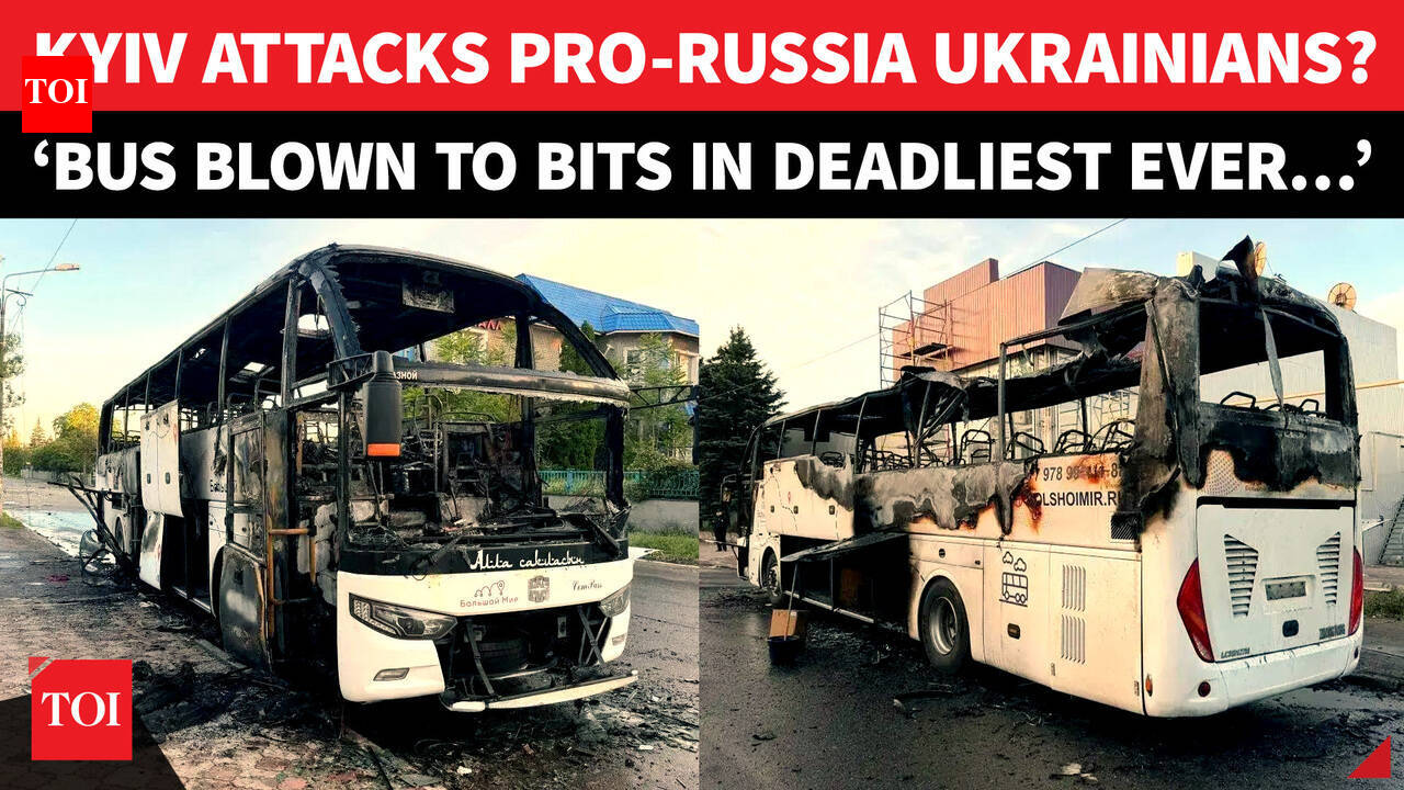 Ukraine's Biggest Drone Attack? 7 Killed In Deadly Bus Attack In Russia-Controlled Donetsk