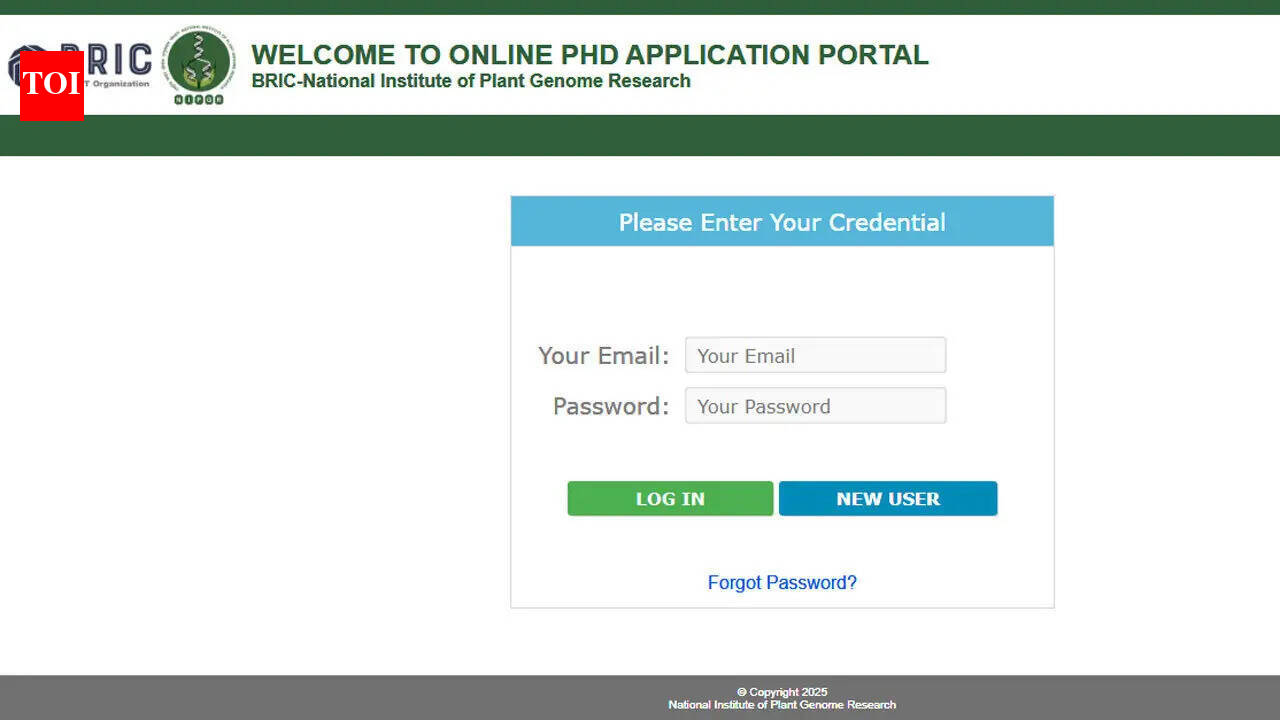 Last date nears for BRIC-NIPGR PhD admission 2026-27 in plant biology, apply here