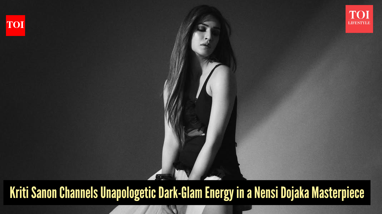 Kriti Sanon ditches sweet and safe for pure dark-glam in this Nensi Dojaka ensemble