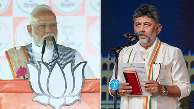 'Will work closely with Karnataka government': PM Modi congratulates DK Shivakumar for taking oath as CM