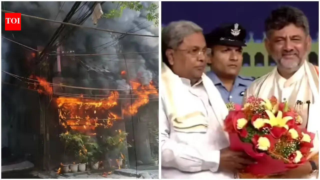 Evening news wrap: Delhi hotel fire kills 21, including 17 foreigners; DK Shivakumar takes oath as Karnataka CM & more