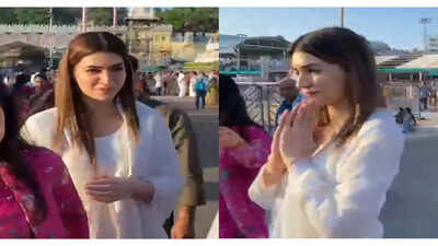 Kriti Sanon visits Tirumala Temple ahead of 'Cocktail 2' release; Actress seeks Lord Venkateswara's blessings