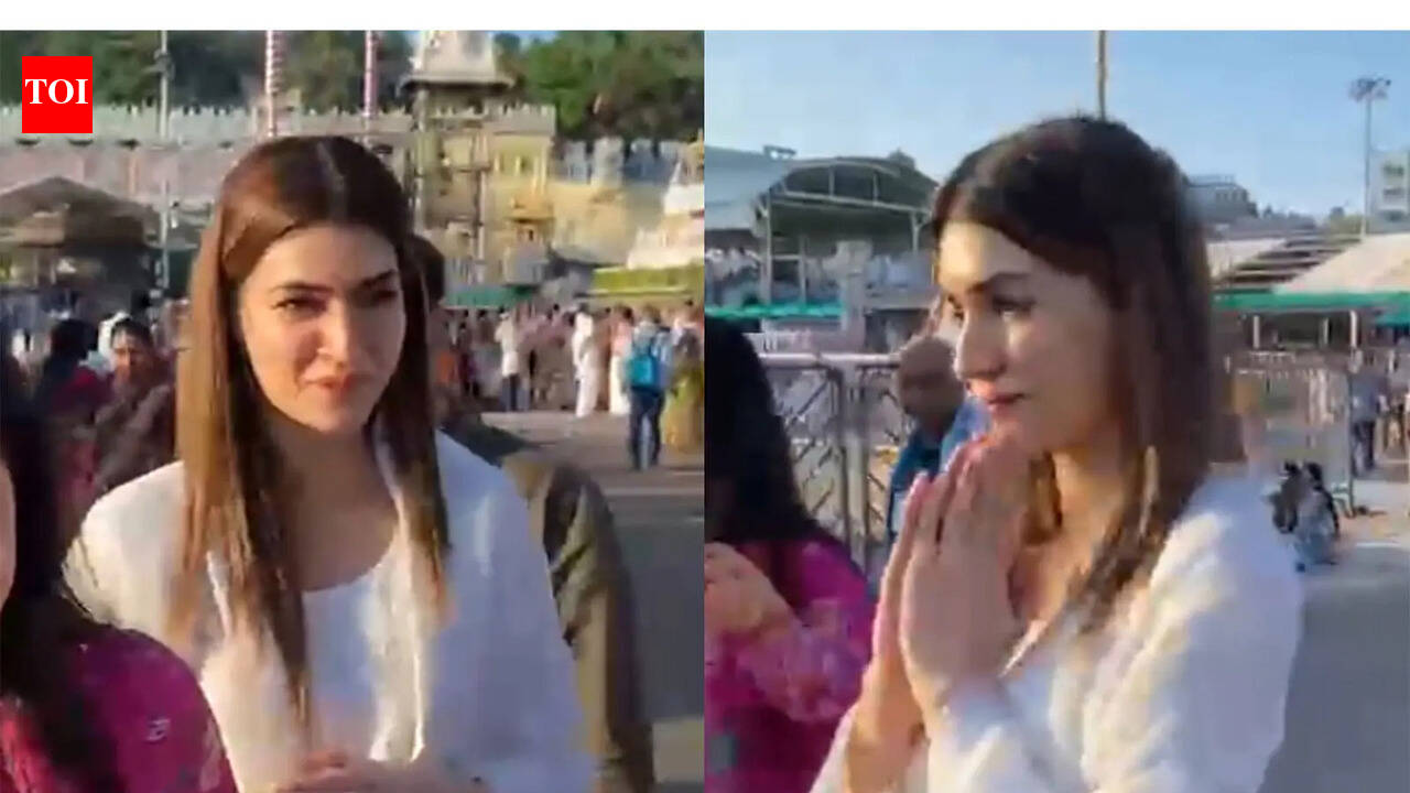 Kriti Sanon visits Tirumala Temple ahead of 'Cocktail 2' release; Actress seeks Lord Venkateswara's blessings