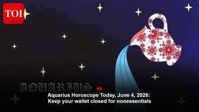 Aquarius Horoscope Today, June 4, 2026: Keep your wallet closed for nonessentials