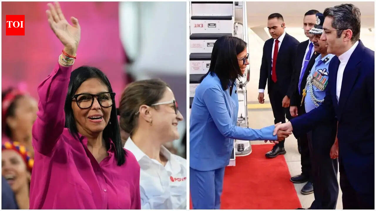 Venezuela's acting President Delcy Rodriguez arrives in India on 5-day visit