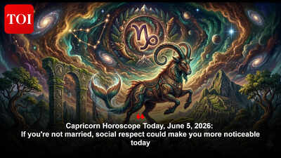Capricorn Horoscope Today, June 5, 2026: If you're not married, social respect could make you more noticeable today