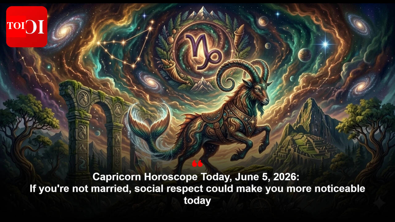 Capricorn Horoscope Today, June 5, 2026: If you're not married, social respect could make you more noticeable today
