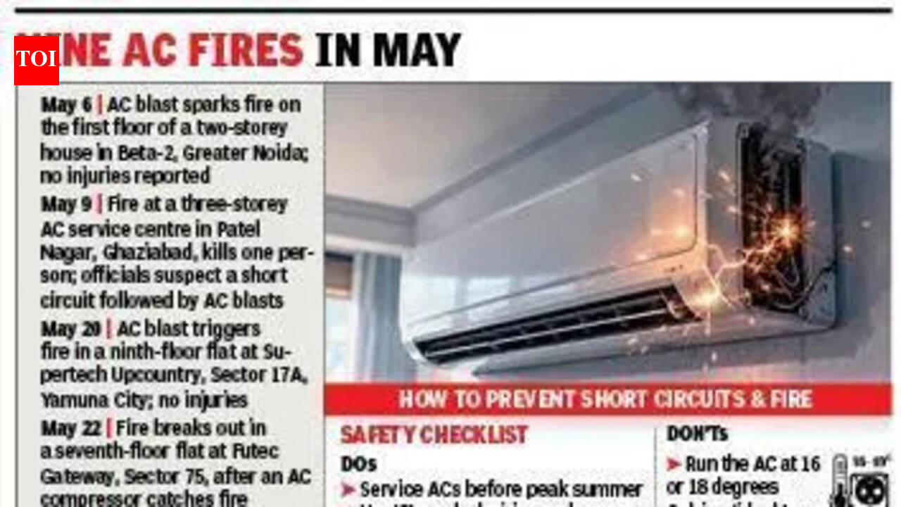 AC-linked fires raise alarm as extreme heat pushes cooling systems to the limit