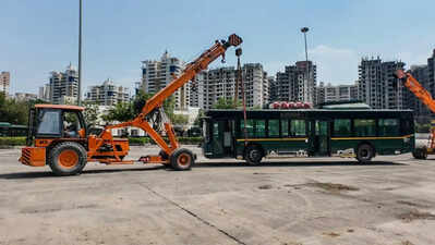 Sector 90 depot gets facelift as Noida readies June 15 city bus service launch