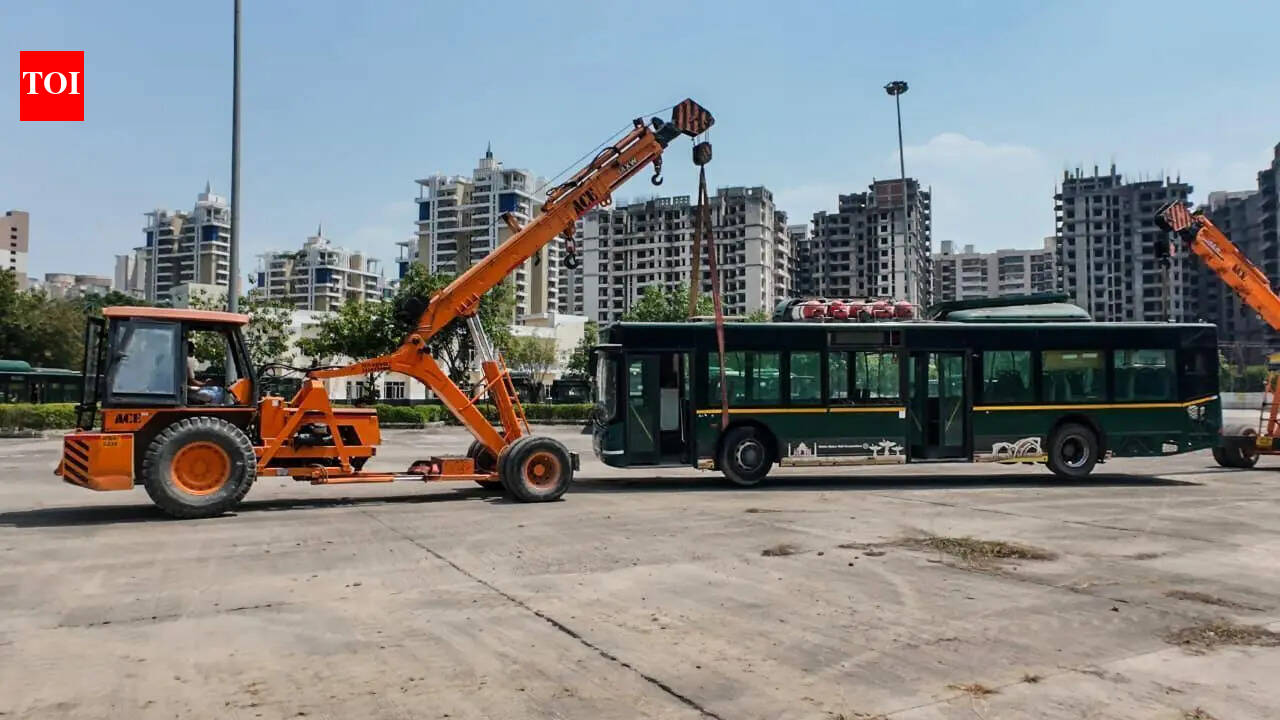Sector 90 depot gets facelift as Noida readies June 15 city bus service launch