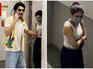 Ibrahim pushes Palak back as paps spot them after movie date