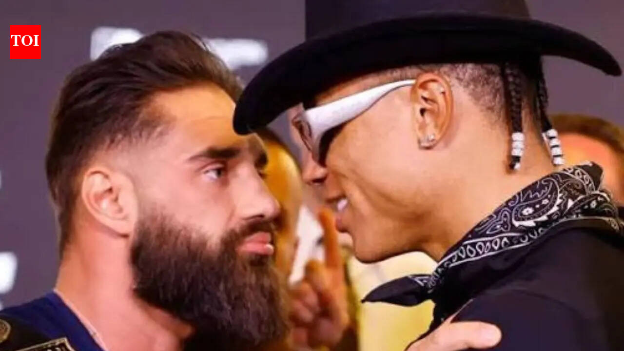 Chase DeMoor and Aleks Petrovic Misfits Boxing face off turns ugly after security rushes in during Germany press conference