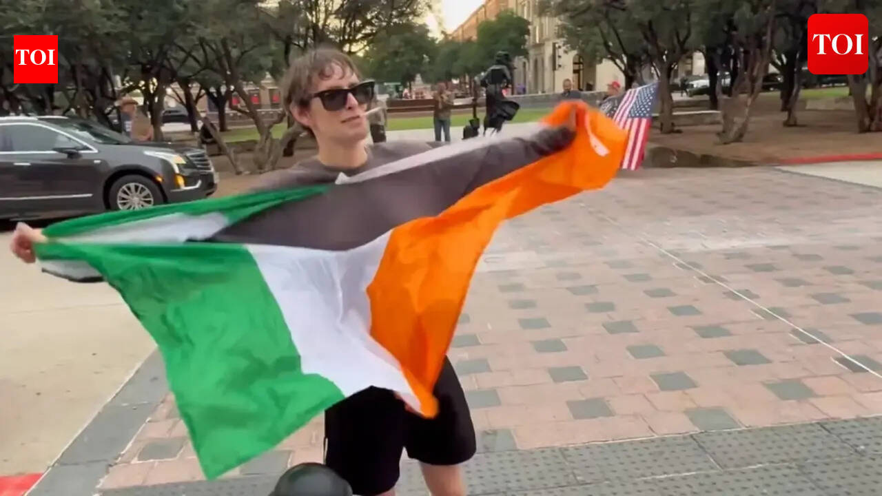 US Man rips Indian flag outside Texas city hall with anti-India chants, social media fires back: ‘Reveals the mindset of the person’