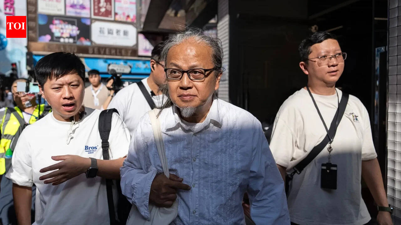 A Hong Kong artist trying to mark the Tiananmen crackdown is quickly stopped by police