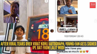 Lalit Modi finds boy who broke down after missing Virat Kohli autograph, promises signed IPL bat