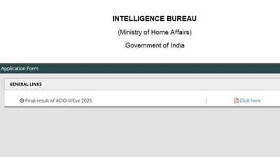 IB ACIO Final Result 2025 declared: Check selected candidates list and next steps