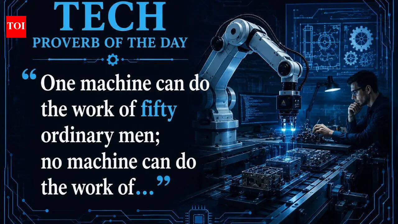 Tech proverb of the day: “One machine can do the work of fifty ordinary men; no machine can do the work of…”