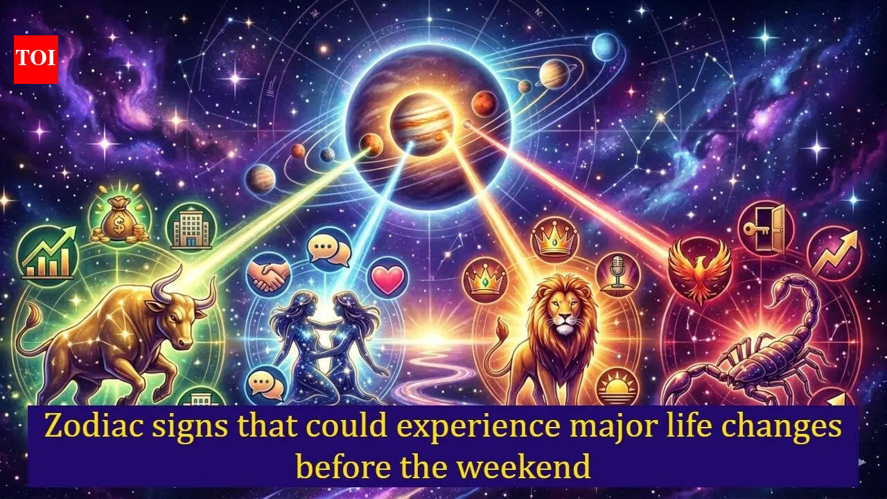 Zodiac signs that could experience major life changes before the weekend