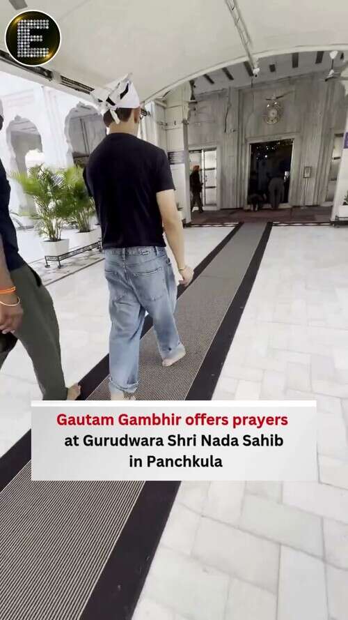 Gautam Gambhir Visits Gurudwara Shri Nada Sahib in Panchkula