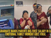&lsquo;This is my first salary after IIM&rsquo;: Son flies home with cash for parents, leaves internet emotional