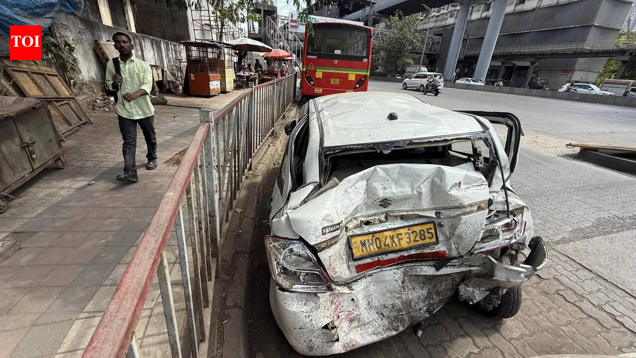 App cab driver dies after being hit by a BEST bus in a road crash on Western Express Highway