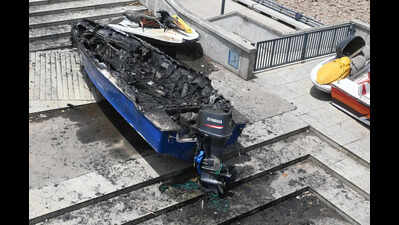 Parked boat gutted along Sabarmati Riverfront, no casualties