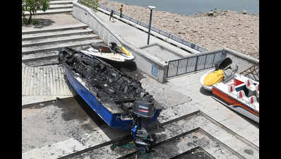 Parked boat gutted along Sabarmati Riverfront, no casualties