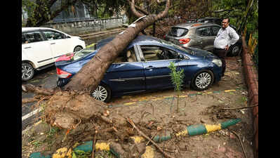 Worker killed as storm dislodges bricks at Greater Noida construction site