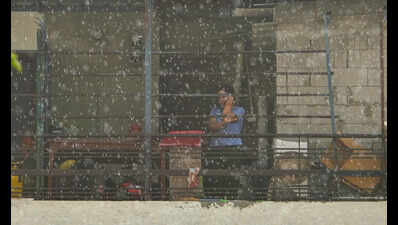 Gusty winds, showers and cloud cover bring relief from heat in Gurgaon, more in store