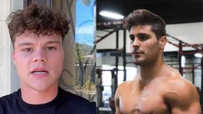 YouTuber Jack Doherty ends up in a painful splits position after streamer GeorgioPoullas’ viral grappling move