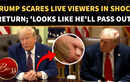 Trump's First Appearance After Week Away Triggers Huge Scare; 'Is He About to Pass Out?' 