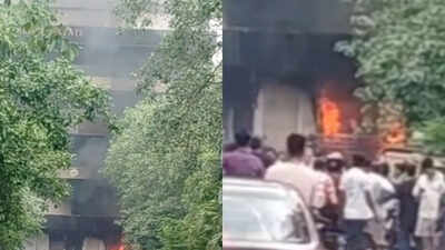 Fire breaks out at Sharma Market in Noida's Sector 52