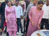Upasana Konidela cuts cake celebrating &lsquo;Peddi&rsquo; success with fans as hubby Ram Charan&rsquo;s film crosses Rs 135 crore worldwide
