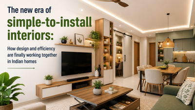 The new era of simple-to-install interiors: How design and efficiency are finally working together in Indian homes